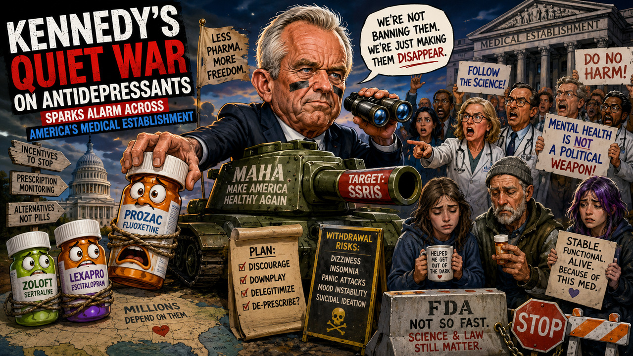 Kennedy’s Quiet War on Antidepressants Sparks Alarm Across America’s Medical Establishment