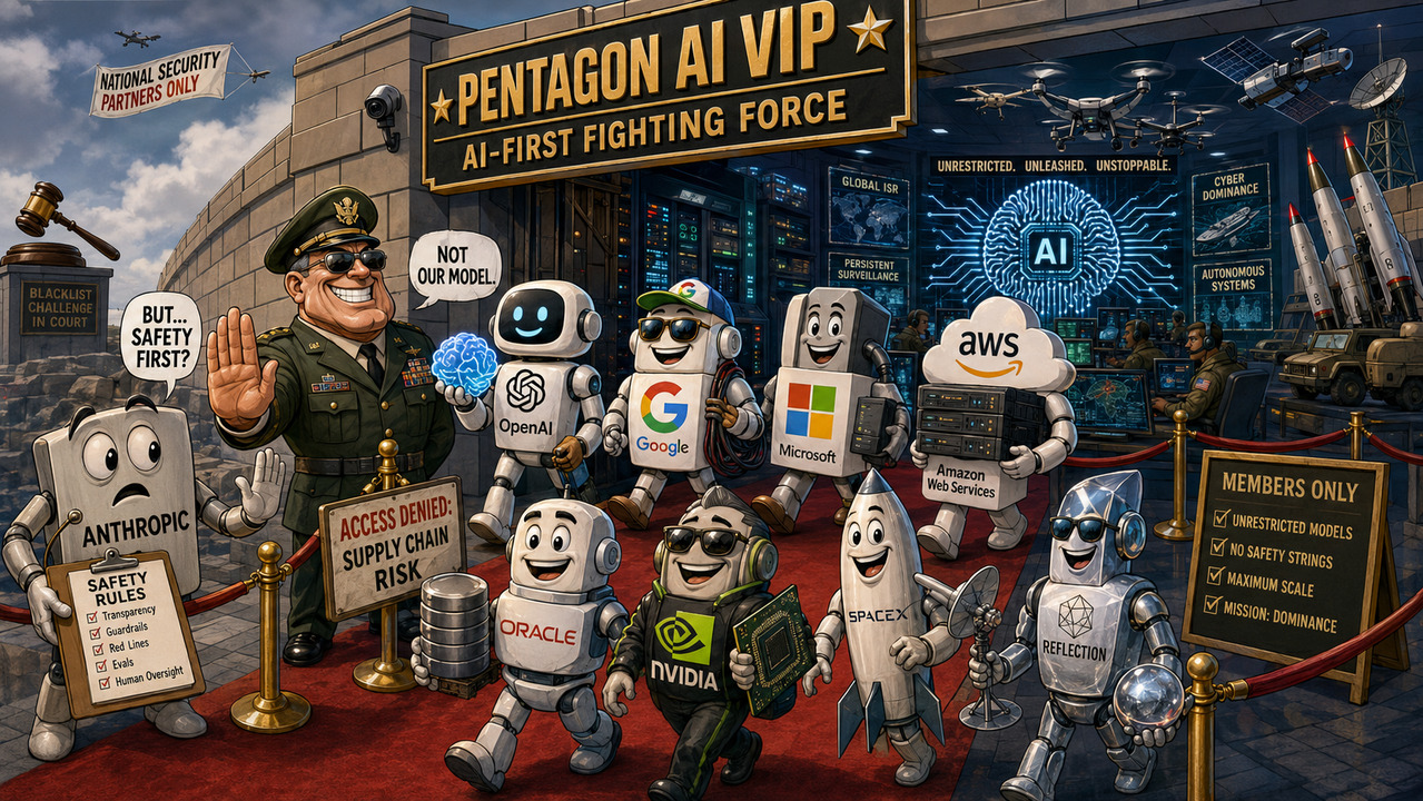 The Pentagon’s AI Squeeze: Eight Tech Giants Get In, Anthropic Gets Shut Out [Podcast]