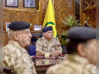 Jordanian King Visits Military Command to Review Border Security Efforts