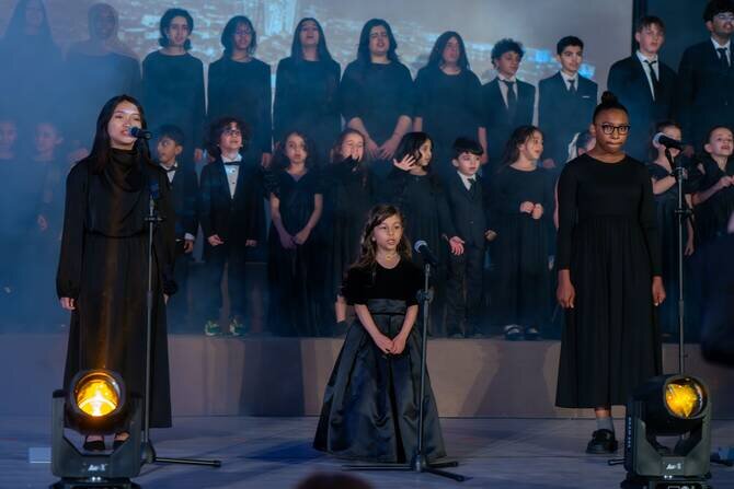Riyadh school choir celebrates Saudi Arabia's progress with global harmony