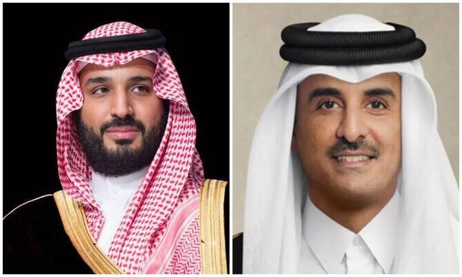 Saudi Crown Prince and Qatar Emir Discuss Regional Developments in Phone Call