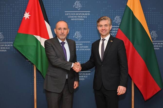 Jordanian, Lithuanian FMs Discuss Cooperation, Gaza Development