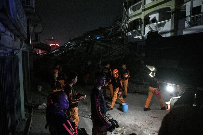Philippine rescuers race against time following deadly building collapse