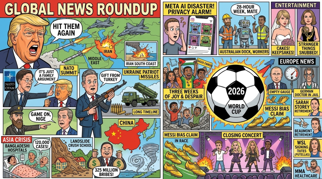 Global News Brief: Escalating Conflicts, Public Health Crises, and World Cup Drama