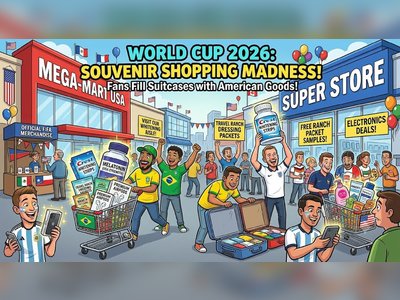 World Cup Visitors Turn American Big-Box Stores Into Souvenir Stops