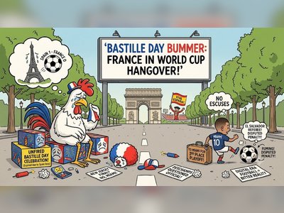 A Quiet Bastille Day: France Grapples with World Cup Heartbreak and Leftover Fireworks
