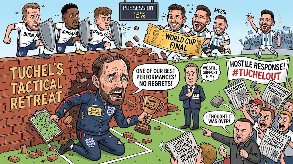 Thomas Tuchel Faces Fierce Backlash After Tactical Retreat Costs England World Cup Final Berth