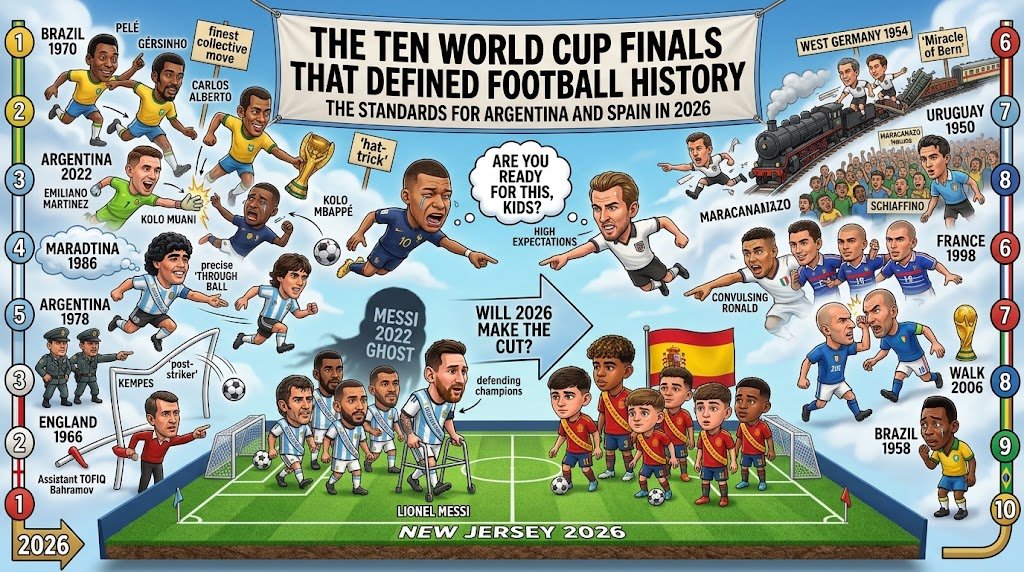 The Ten World Cup Finals That Defined Football History
