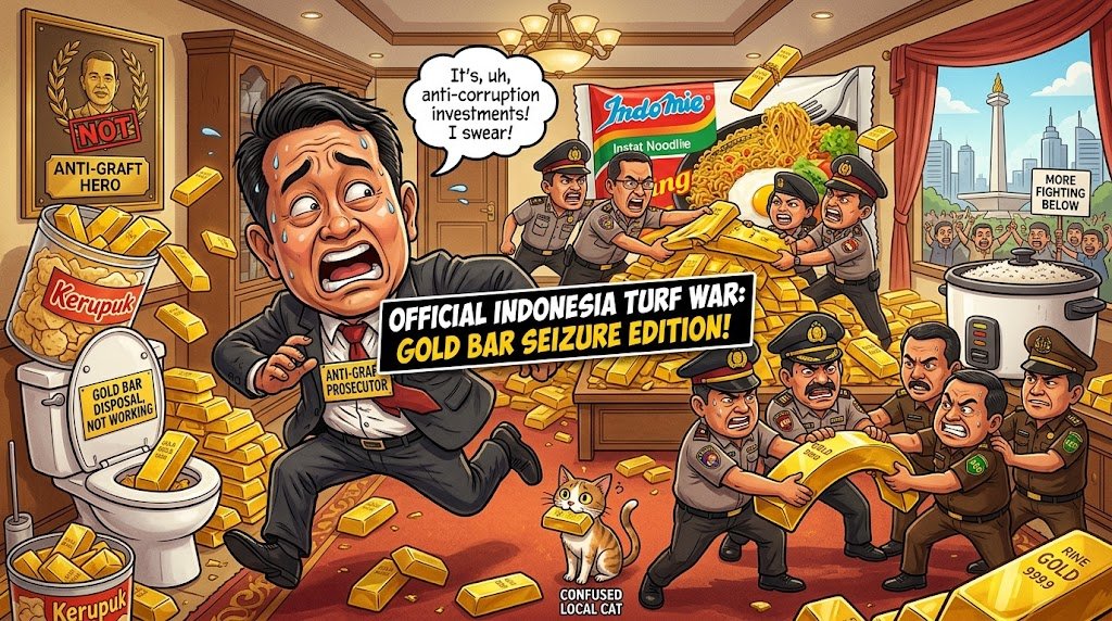 Gold and Cash Seizure Puts Indonesia’s Senior Anti-Corruption Prosecutor Under Investigation