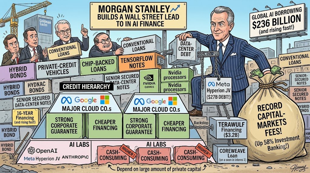 Morgan Stanley Builds a Wall Street Lead in AI Infrastructure Finance