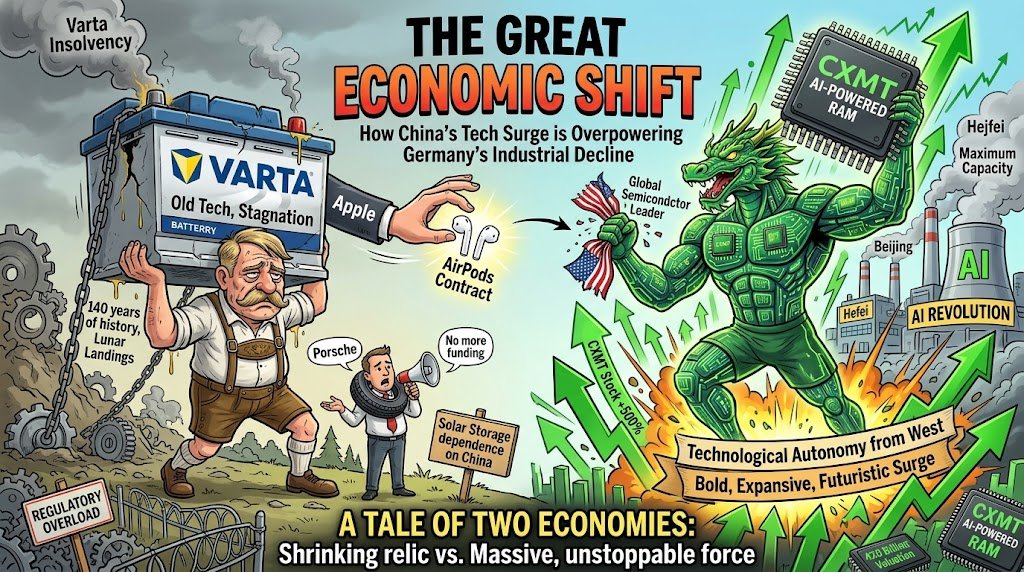 The Great Economic Shift: How China's Tech Surge is Overpowering Germany's Industrial Decline