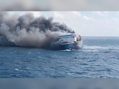 Five Dead After Ferry Fire Off East Java as Search Continues