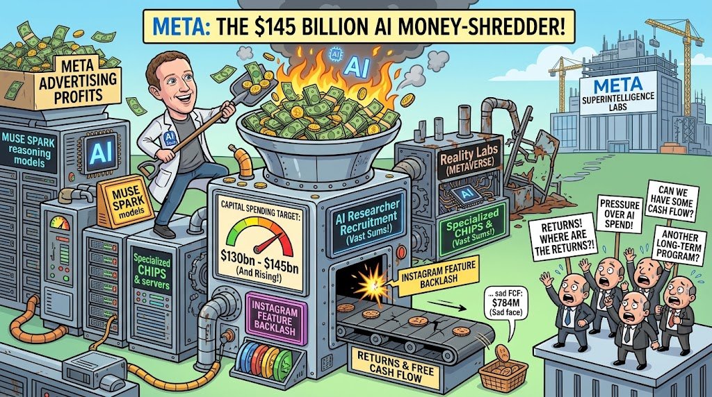 Meta Raises AI Spending Target to as Much as $145bn Despite Pressure Over Returns